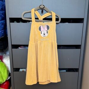 Minnie Mouse super soft velvety yellow golden Dress